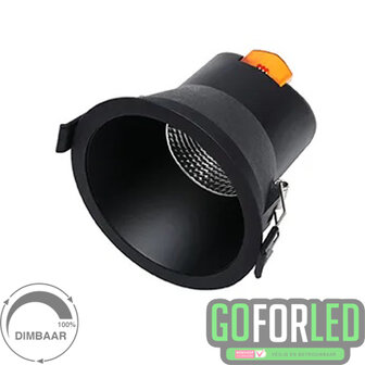 LEDspot Miracle 95blk inbouw warm wit