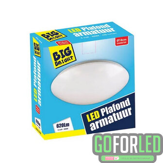 Plafond/wand lamp 8W 3000K