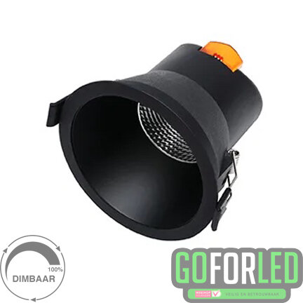 LEDspot Miracle 95blk inbouw warm wit