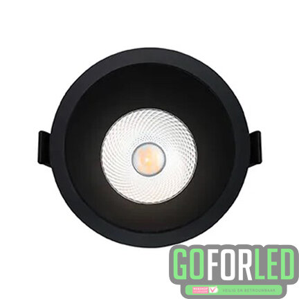 LEDspot Miracle 95blk inbouw warm wit