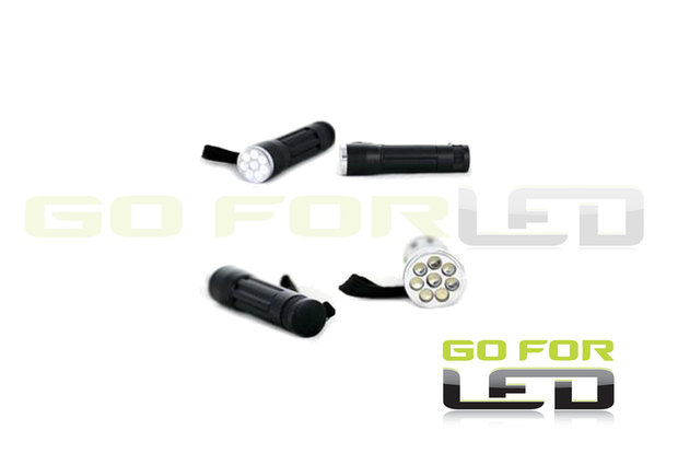 Zaklamp 8 LED's