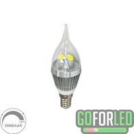 Dimbaar 3Watt kaarslamp