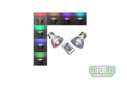 RGB spot 3W incl. afstandsbediening